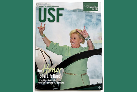 Fall 2025 issue of USF Magazine