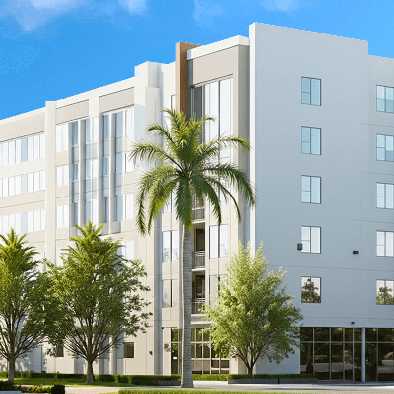 Conceptual rendering of single family housing